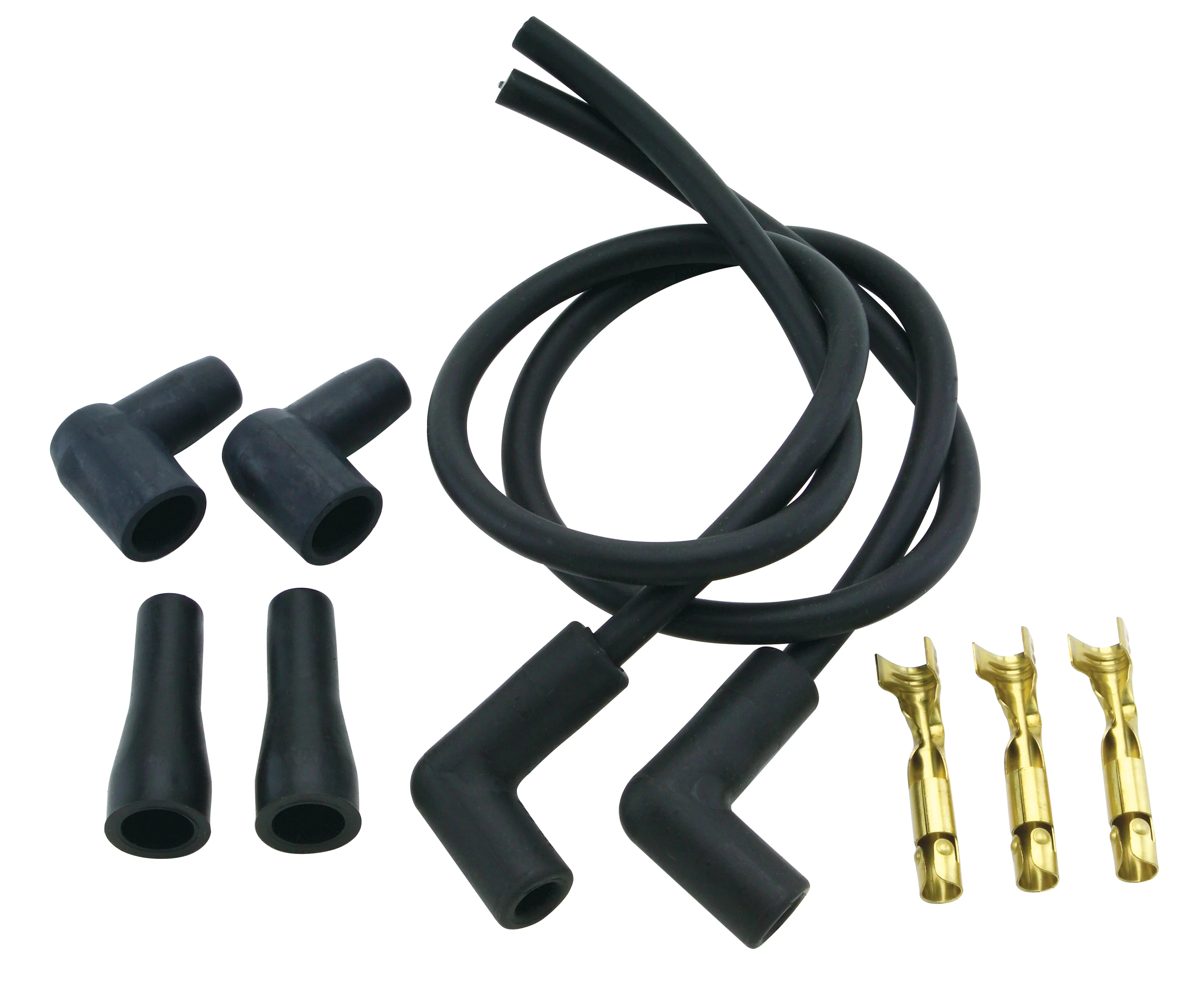 Compu-Fire 40200 - Spark Plug Wire Set for V-Twin with Dual Plug Heads (4 Wire Set)