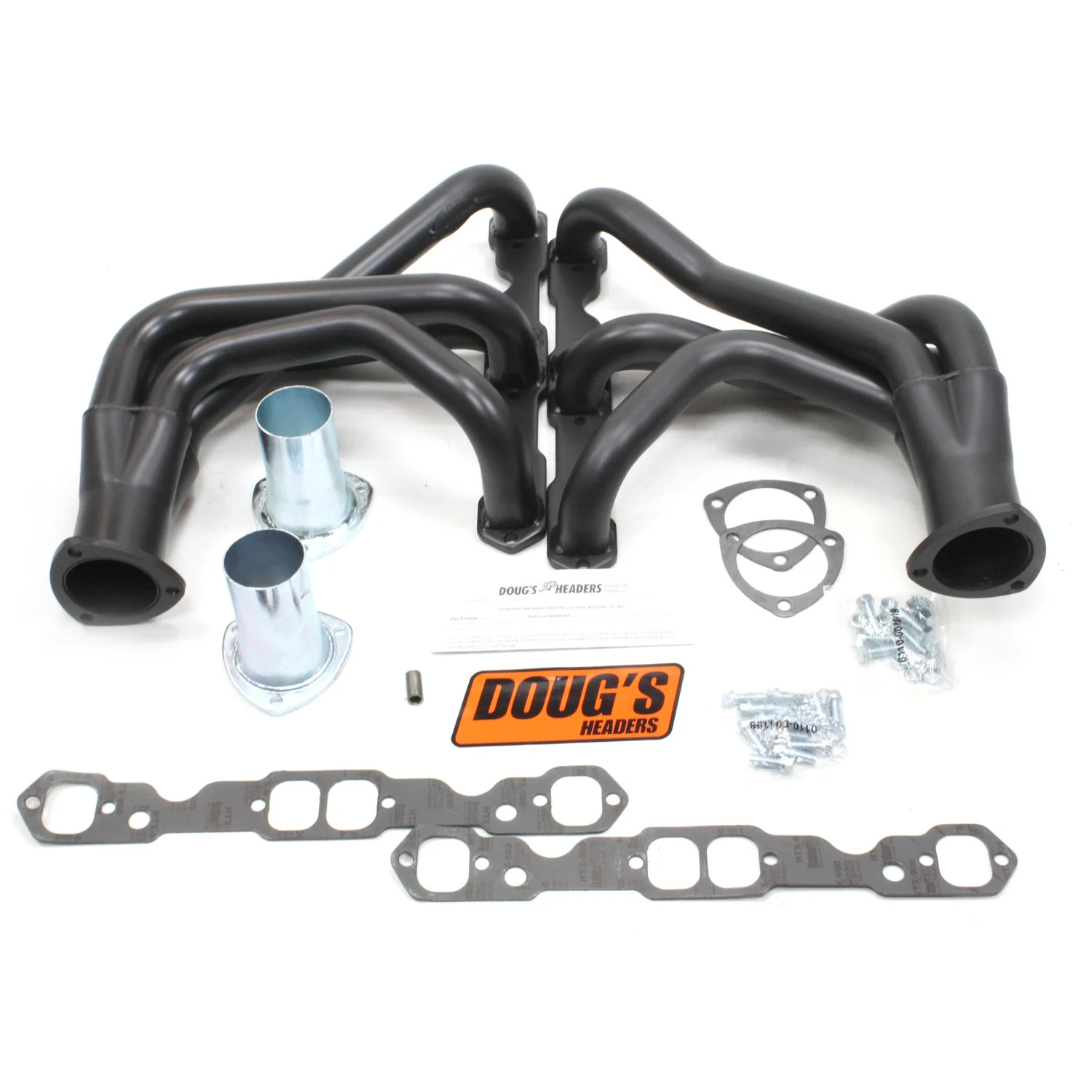 1963-82 Chevy Corvette Small Block 1 3/4" 4-Tube Full Length Header with Hi-Temp Black Coating