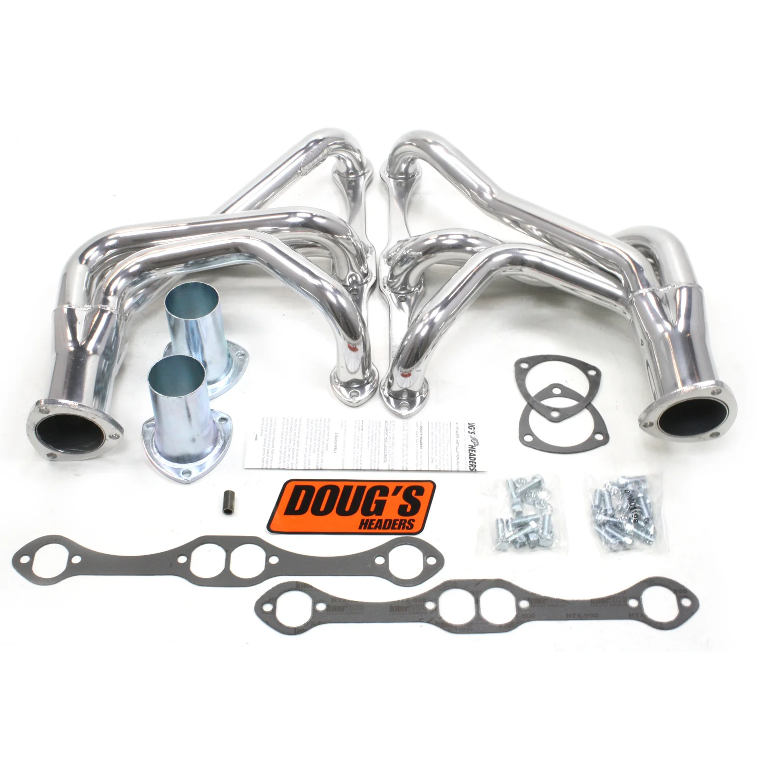 1963-82 Chevy Corvette Small Block 1 5/8" 4-Tube Full Length Header with Metallic Ceramic Coating