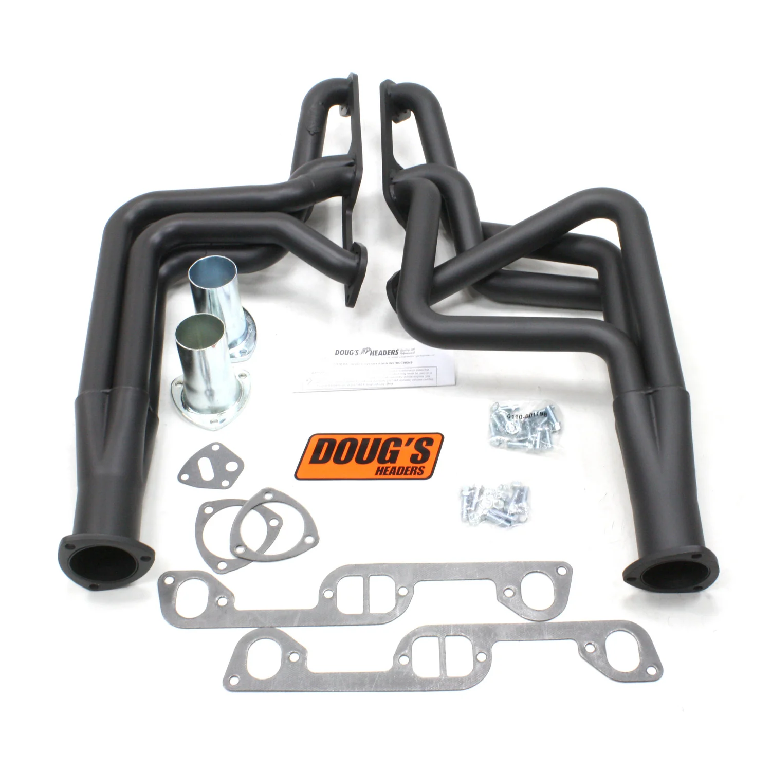 1970-81 Pontiac Firebird 326-455 1 3/4" 4-Tube Full Length Header with Hi-Temp Black Coating