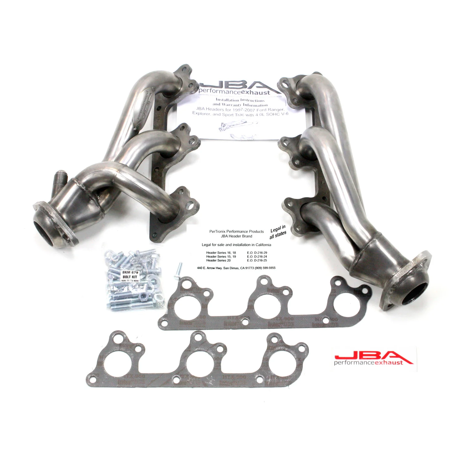 1997-11 Ranger/Explorer 4.0L SOHC 1 1/2" Stainless Steel Shorty Header