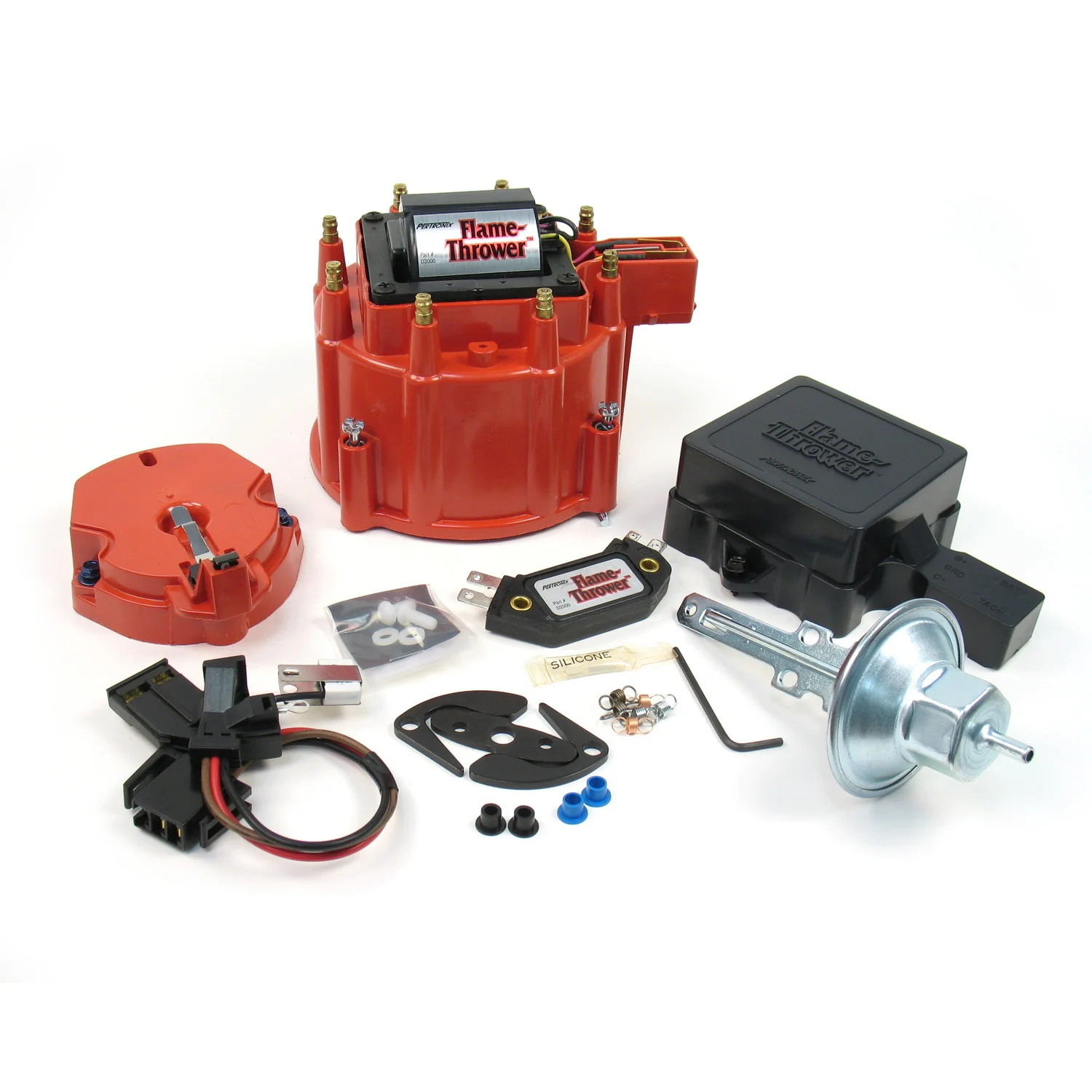 PerTronix D8001 Flame-Thrower GM HEI Tune Up Chevrolet/Cadillac Kit Red Cap