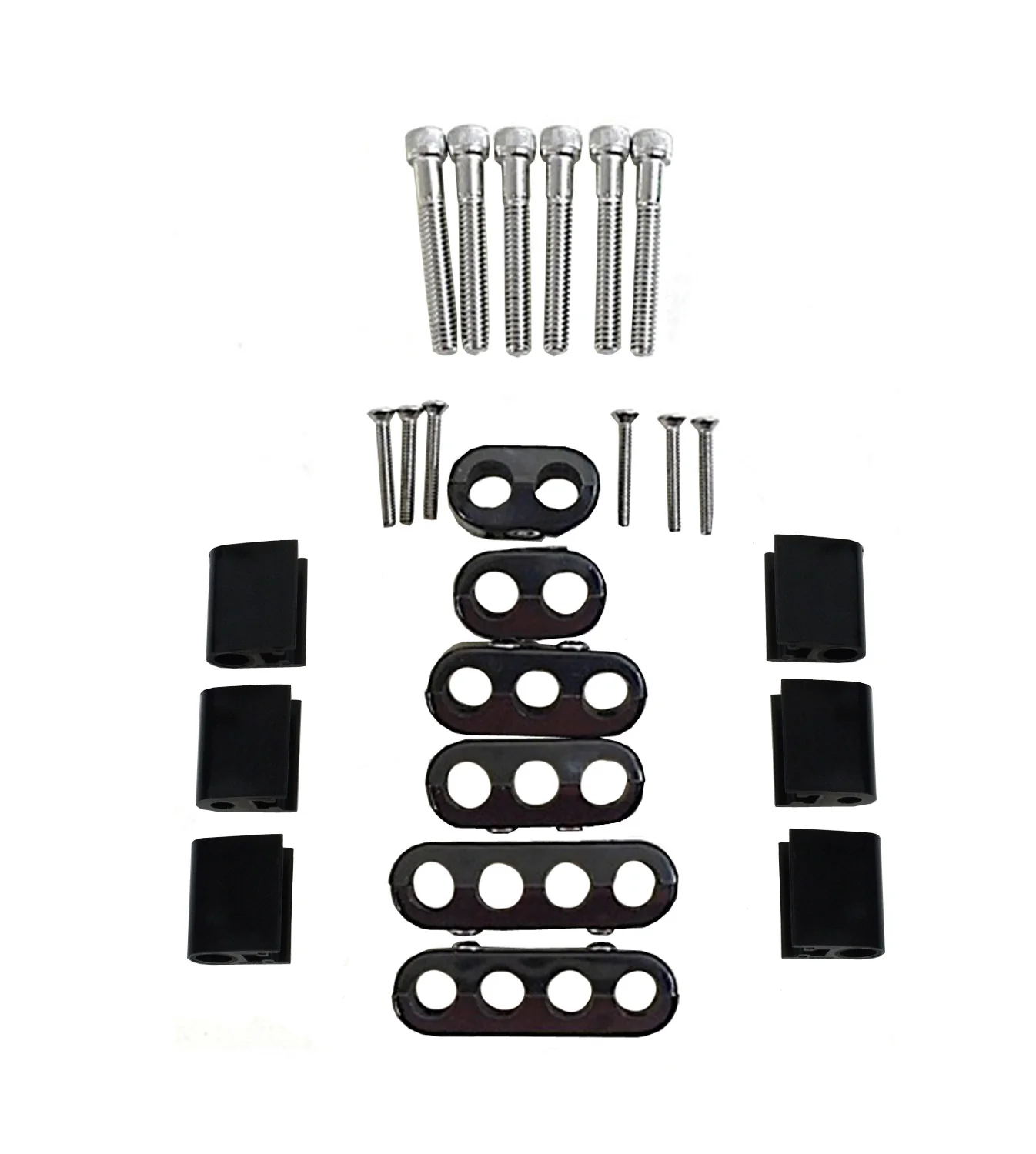 Taylor Cable 42503 10.4 Vertical Wire Loom Kit black