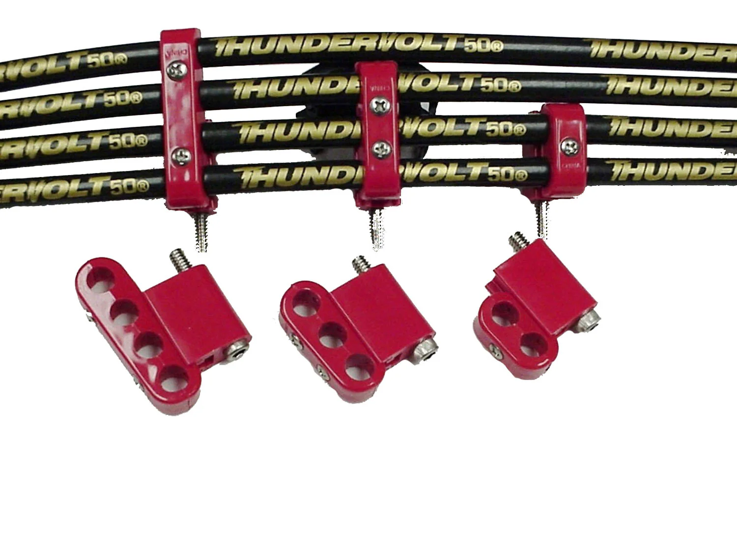Taylor Cable  42523 10.4 Vertical Wire Loom Kit red - Image 2