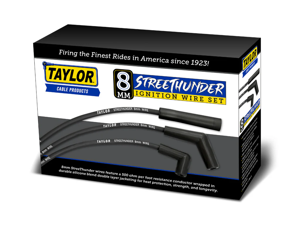 Taylor Cable 51004 8mm Streethunder Custom Spark Plug Wires 8 cyl black - Image 5