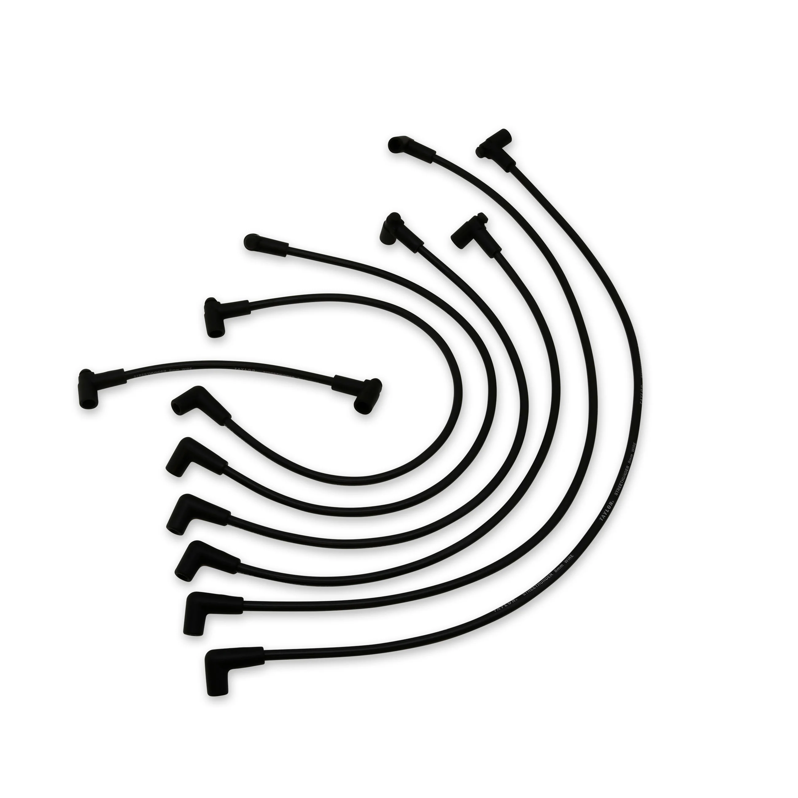 Taylor Cable 51049 8mm Streethunder Custom Spark Plug Wires 6 cyl black