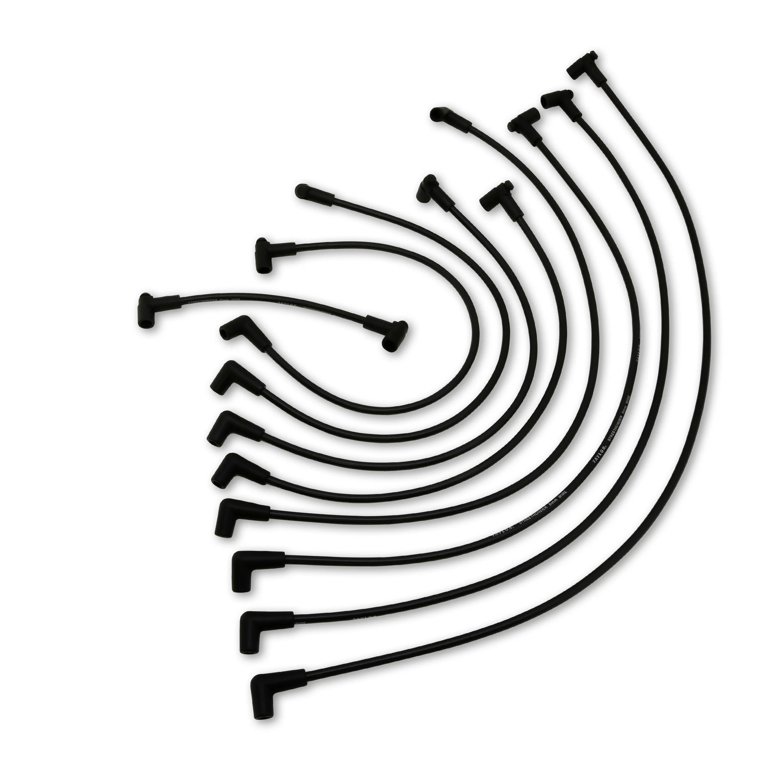 Taylor Cable 56032 8mm Streethunder Custom Spark Plug Wires Chevy BB ovc 135 deg HEI