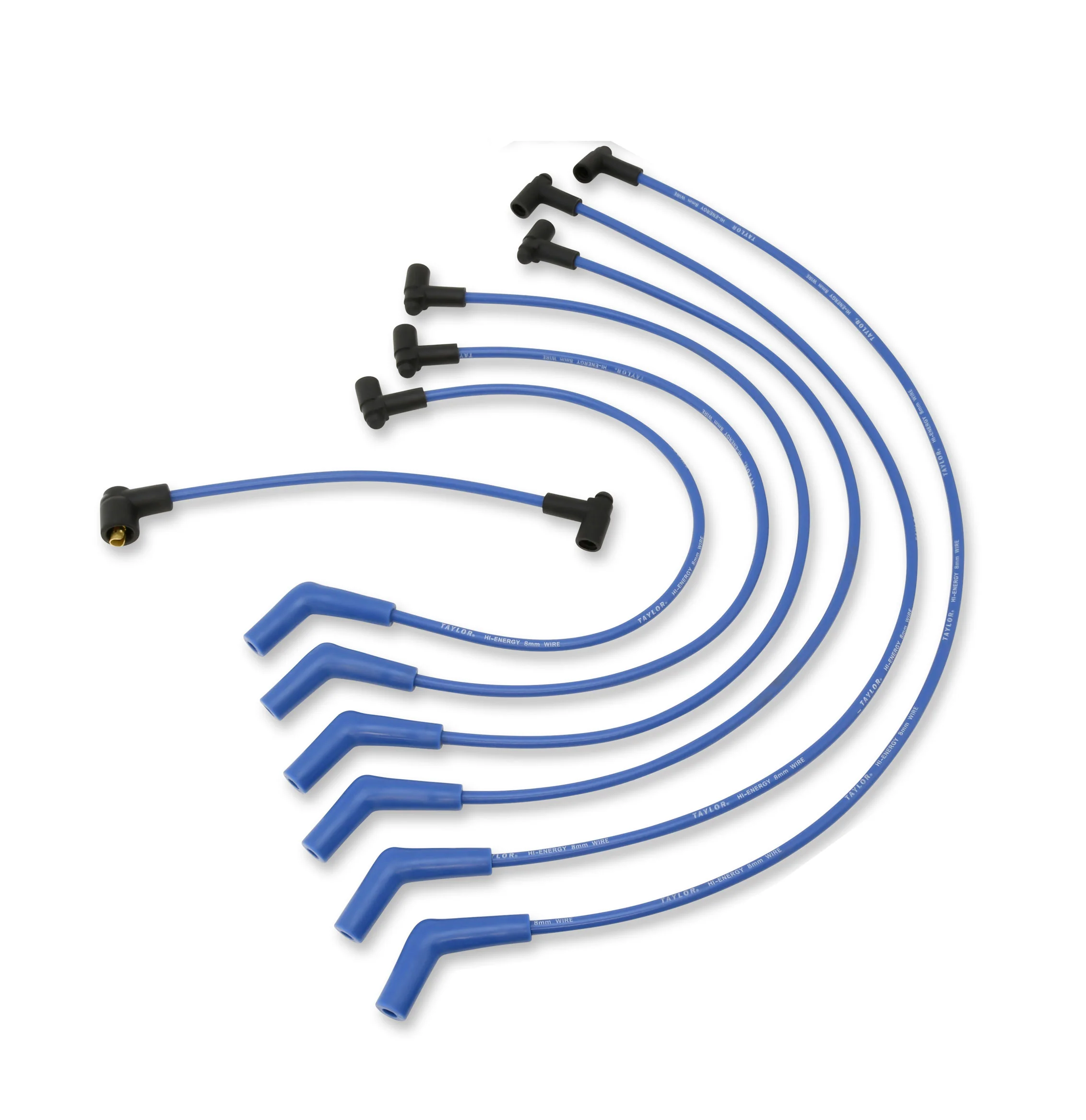 Taylor Cable 64600 8mm High Energy  RC Custom Spark Plug Wires 6 cyl blue