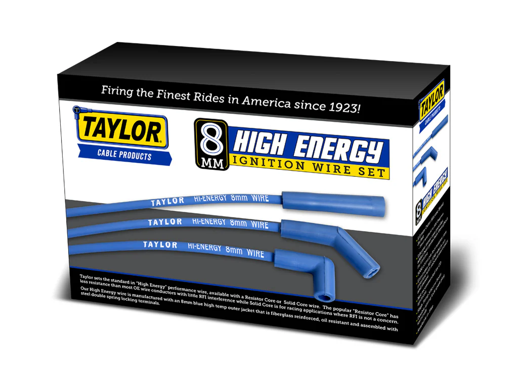 Taylor Cable 64629 8mm High Energy  RC Custom Spark Plug Wires 8 cyl blue - Image 2
