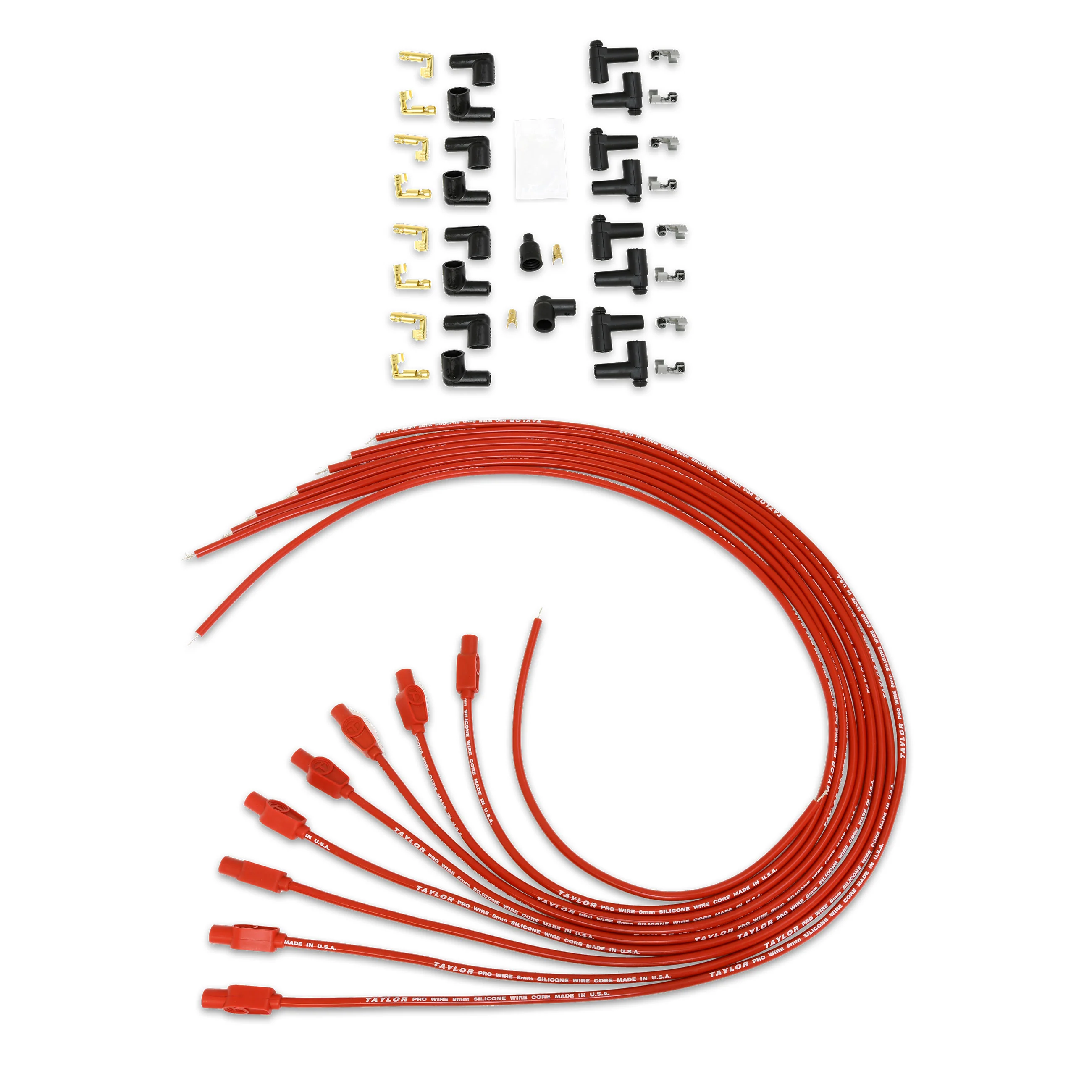 Taylor Cable 70264 8mm Pro Wire/Vertex TCW univ 8 cyl 180 red - Image 4