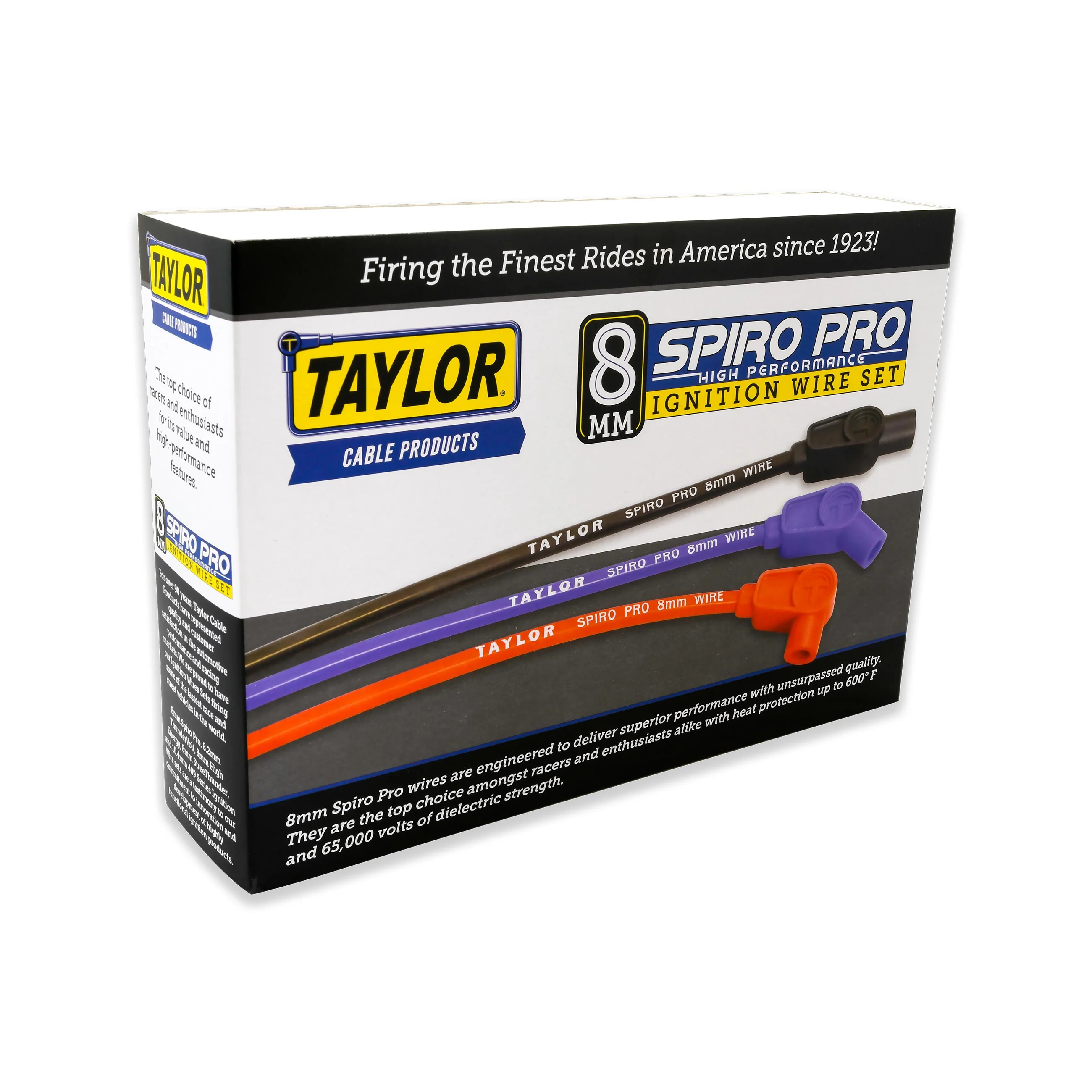 Taylor Cable 74002 8mm Spiro-Pro Custom Spark Plug Wires 8 cyl black - Image 7