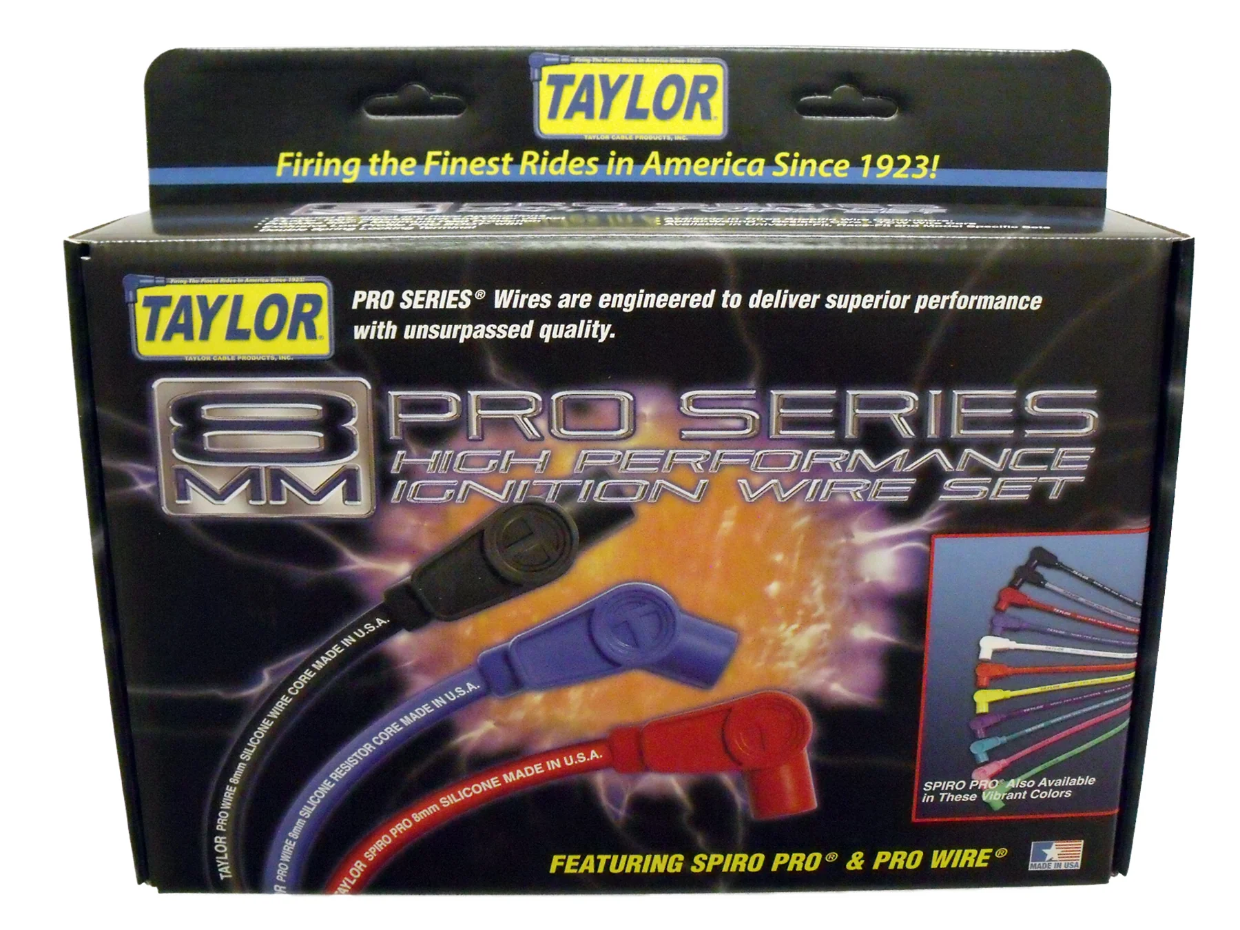 Taylor Cable 75002 8mm Spiro Pro Race Fit Ceramic Boot Wires 90° Black - Image 3
