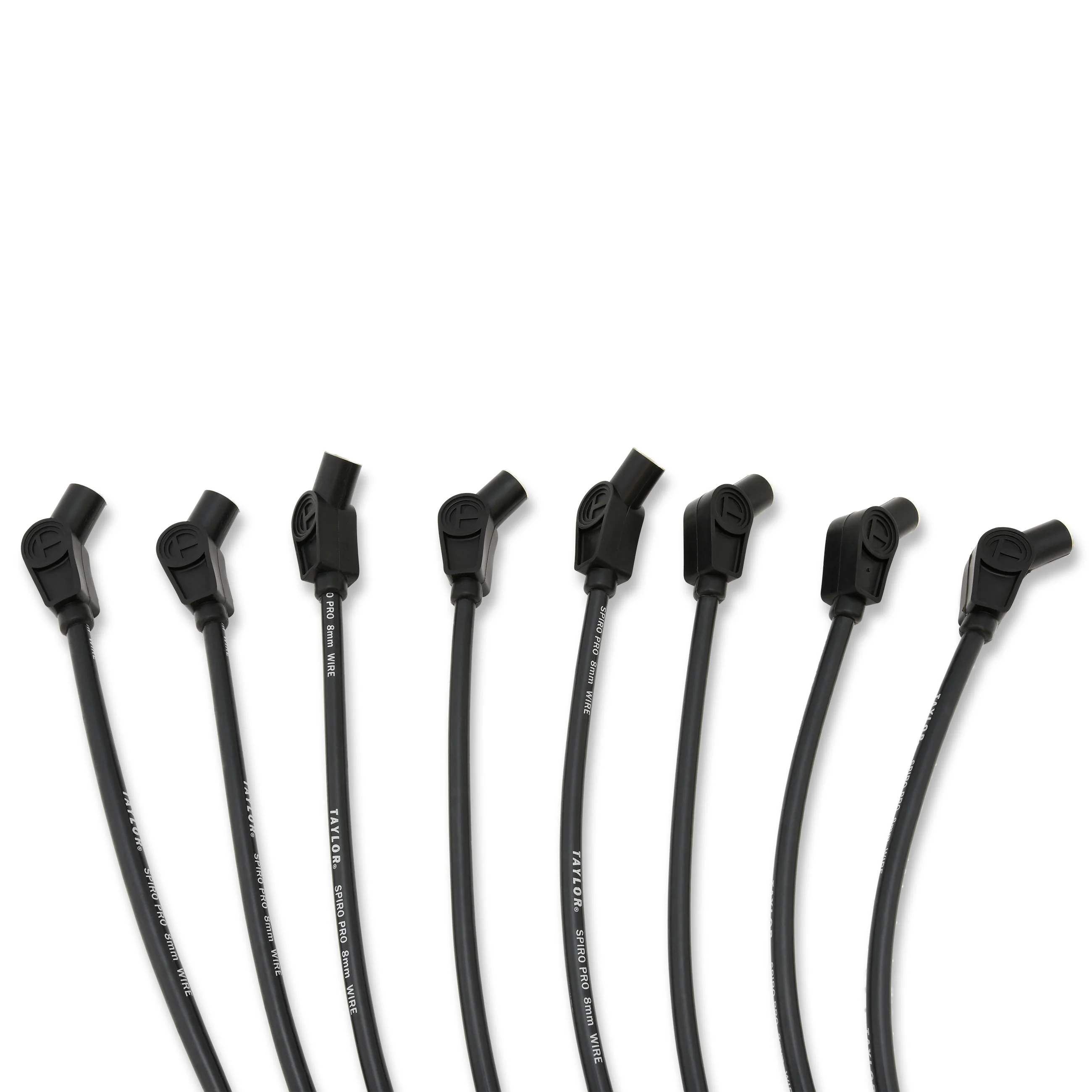 Taylor Cable 75032 8mm Spiro Pro Race Fit Ceramic Boot Wires 135° Black - Image 2