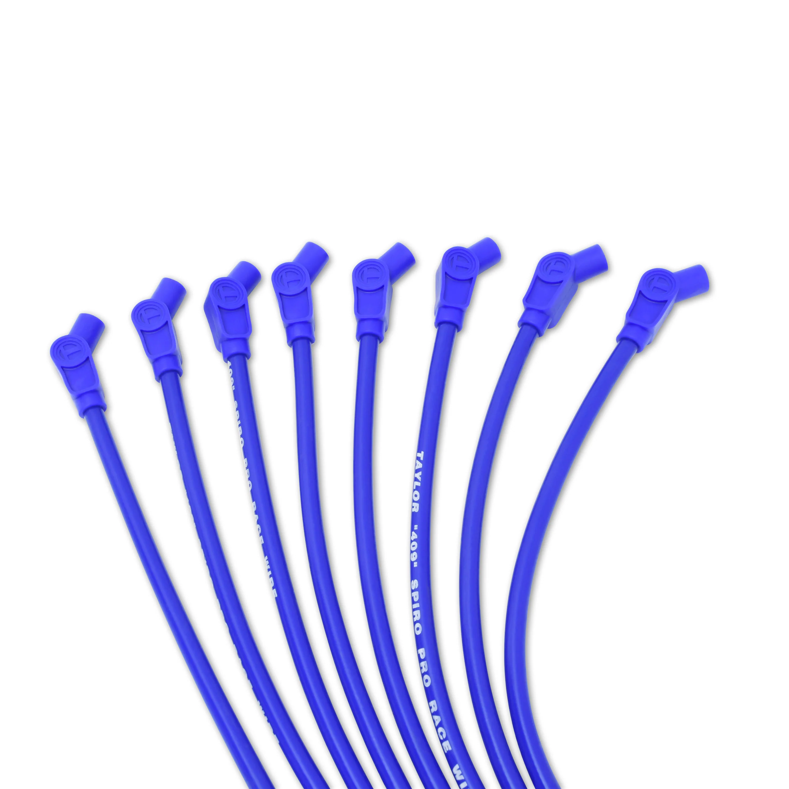 Taylor Cable 79632 10.4mm 409 Spiro Pro Race Fit Spark Plug Wires 135° Blue - Image 2