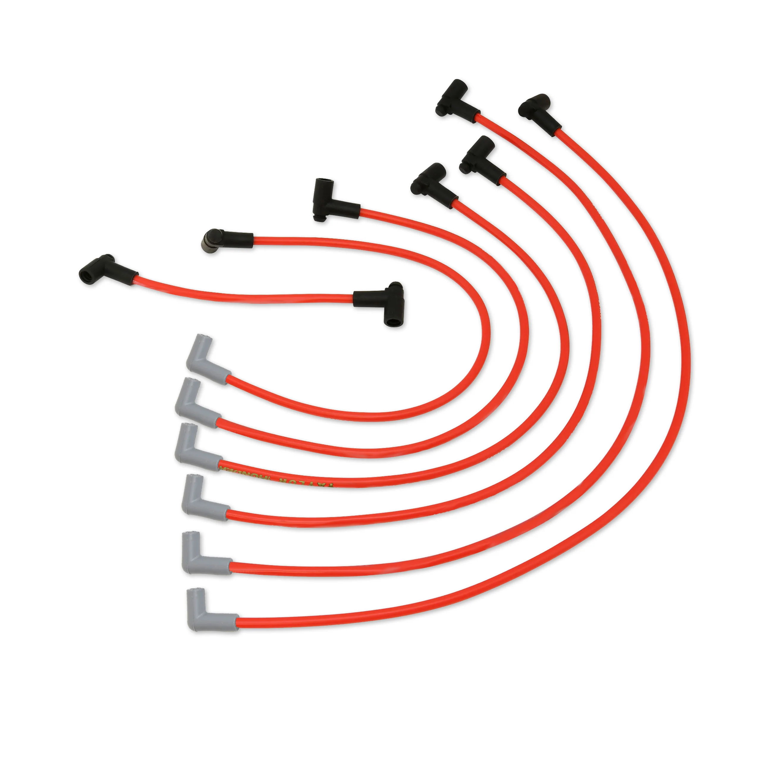 Taylor Cable 84248 8.2mm Thundervolt Custom Spark Plug Wires 6 cyl red - Image 2